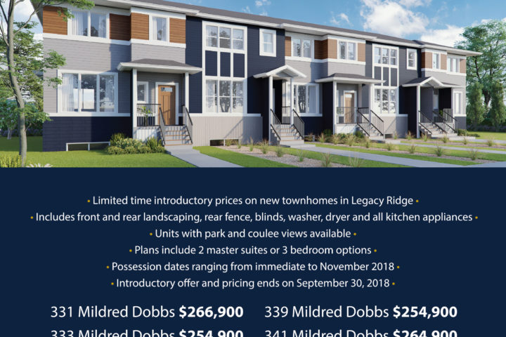 Legacy Ridge Townhome Promotion Parade Of Homes 2018