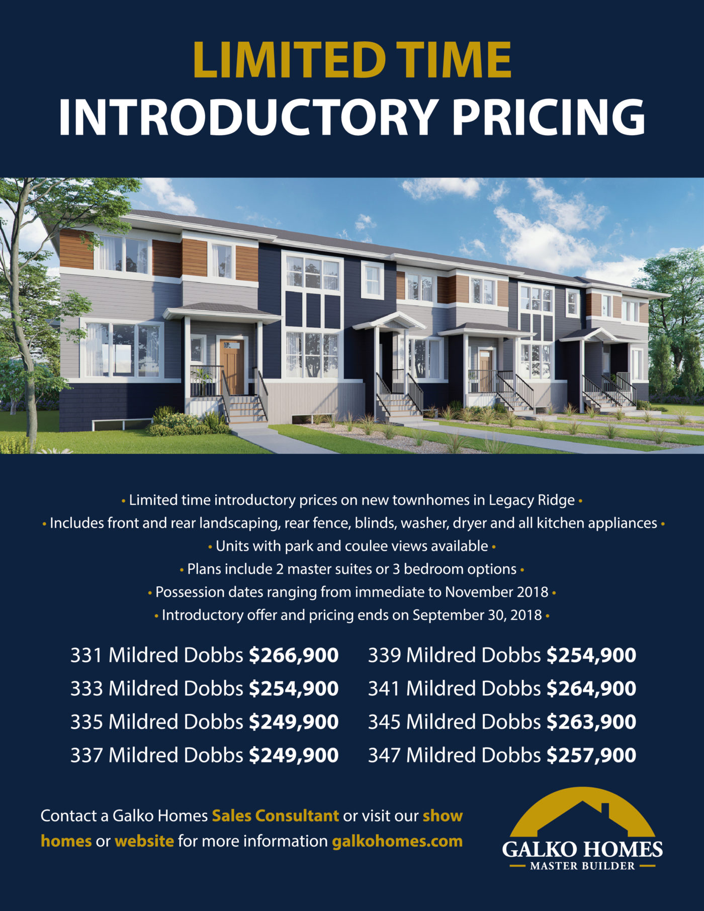 Legacy Ridge Townhome Promotion Parade Of Homes 2018