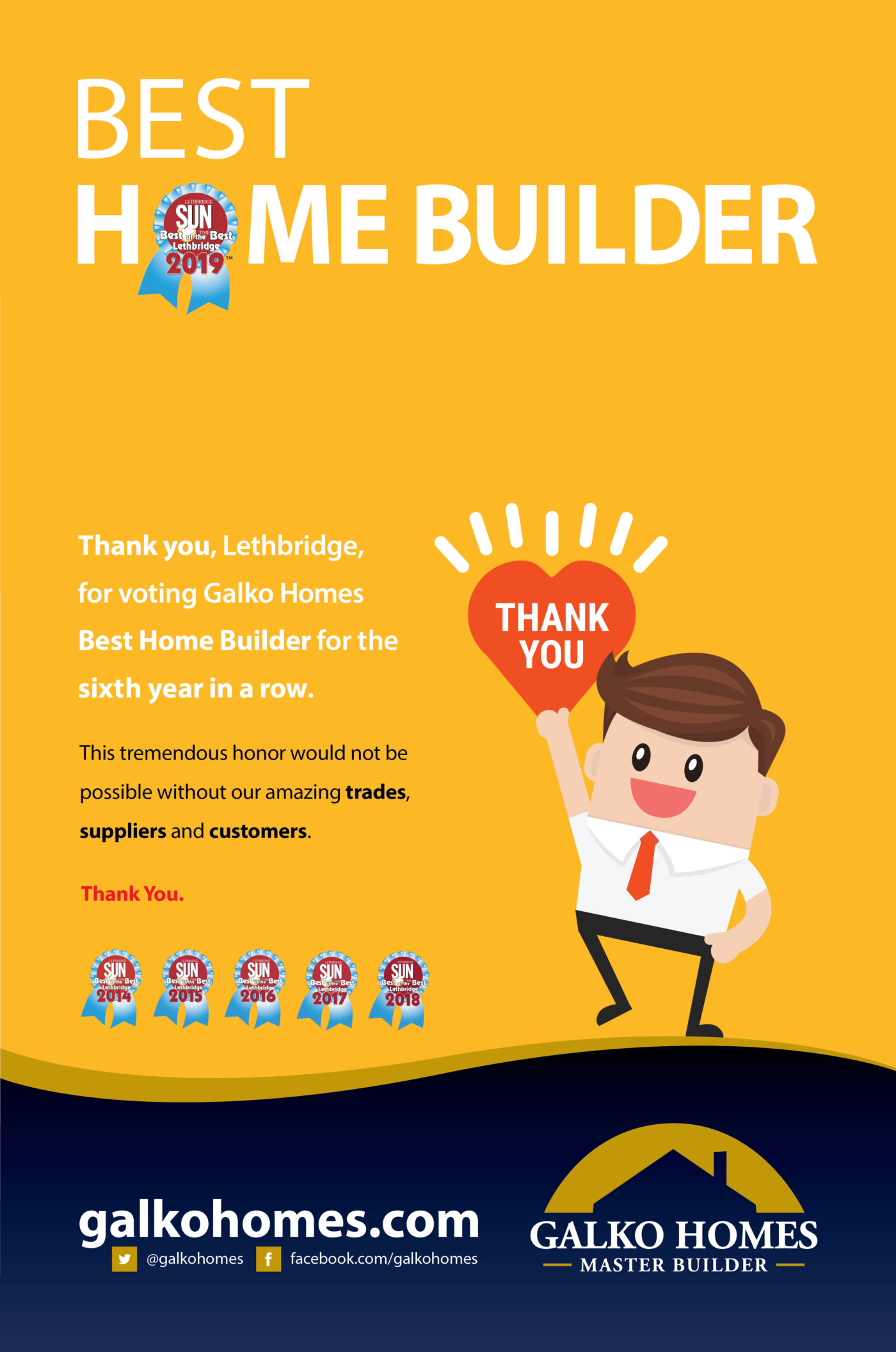 The Lethbridge Herald Best Of The Best Awards Insert Full Page February 12 2019