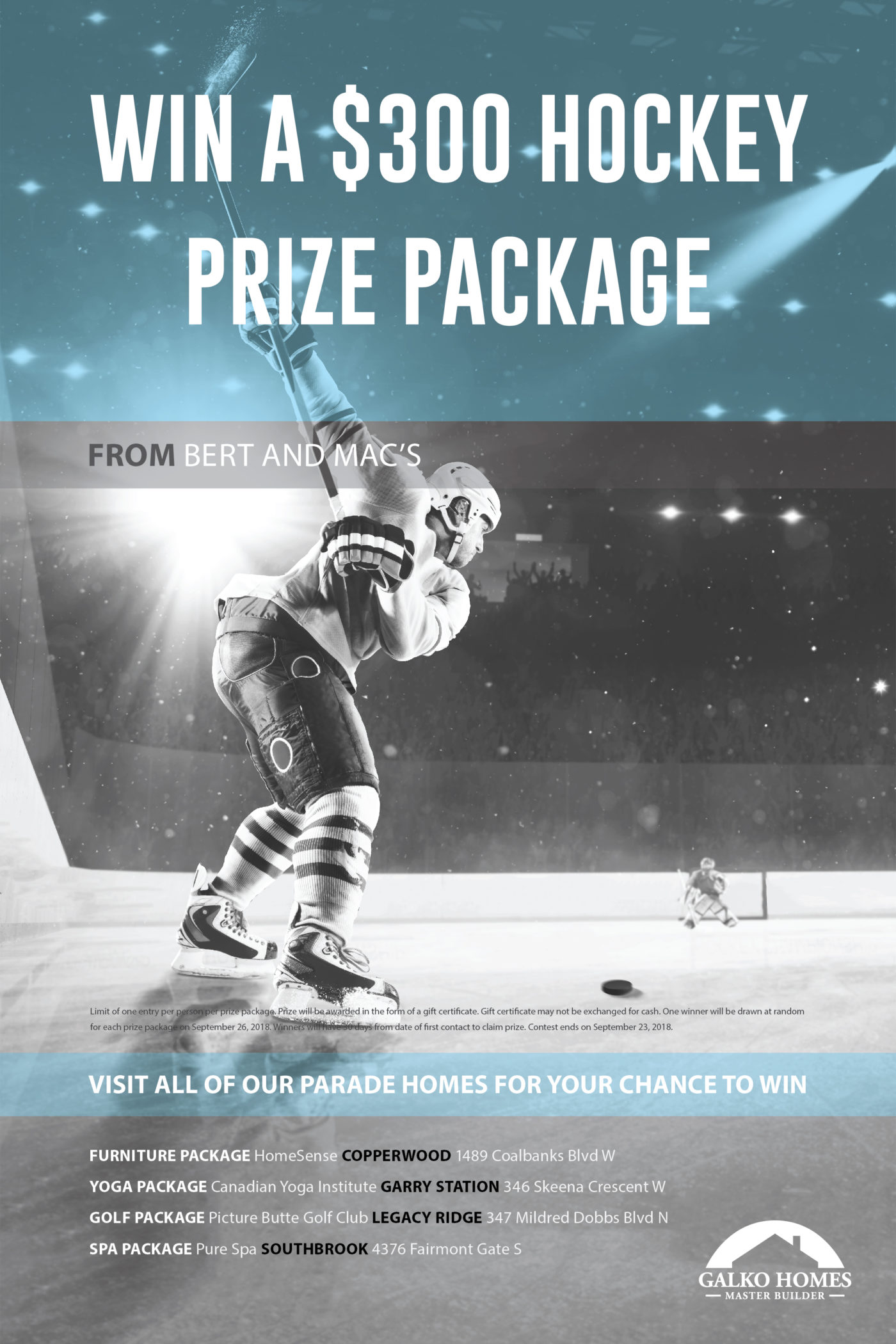 Parade Of Homes In Home Draw Hockey